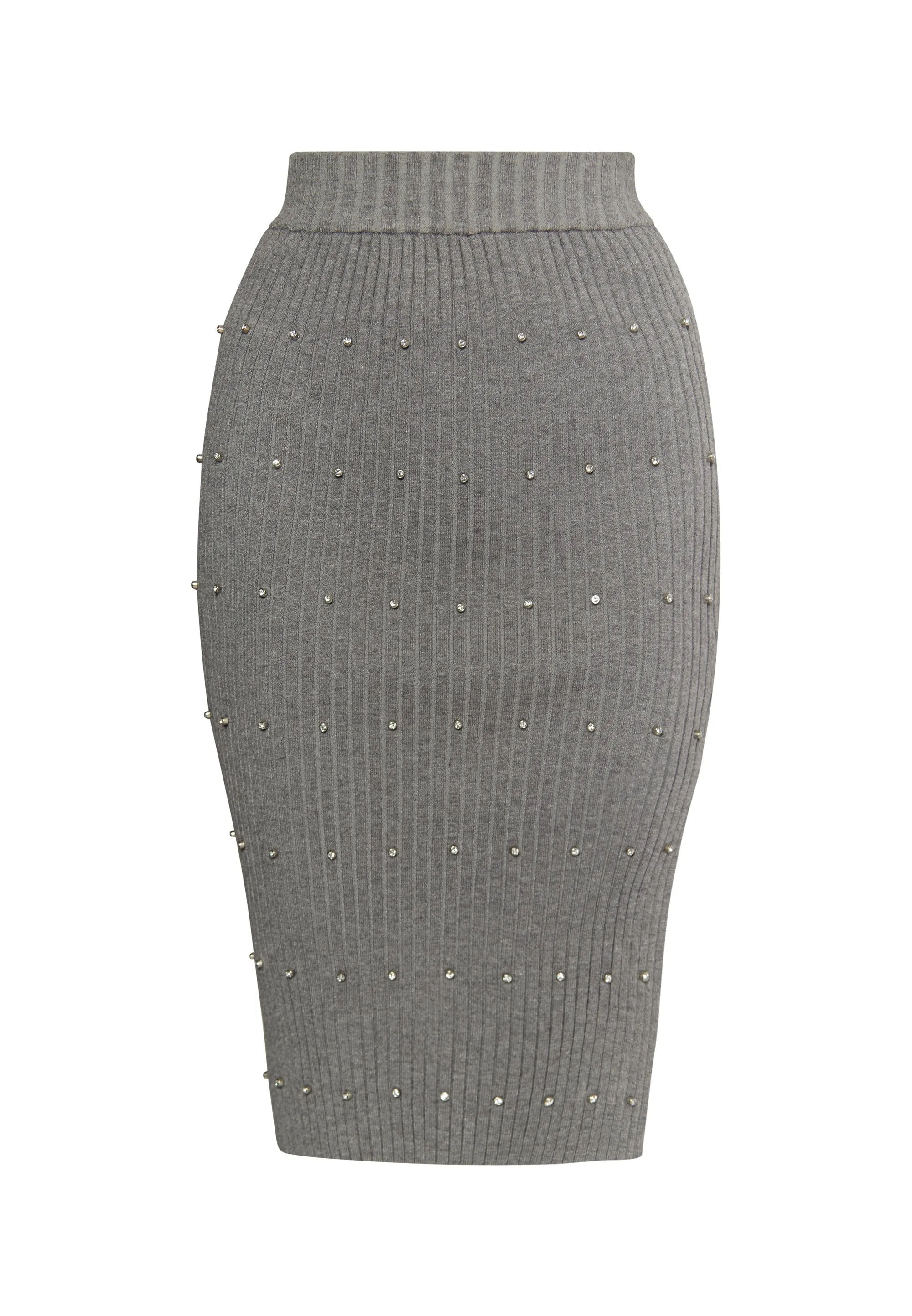 faina Women's Knitted Skirt With Rhinestones