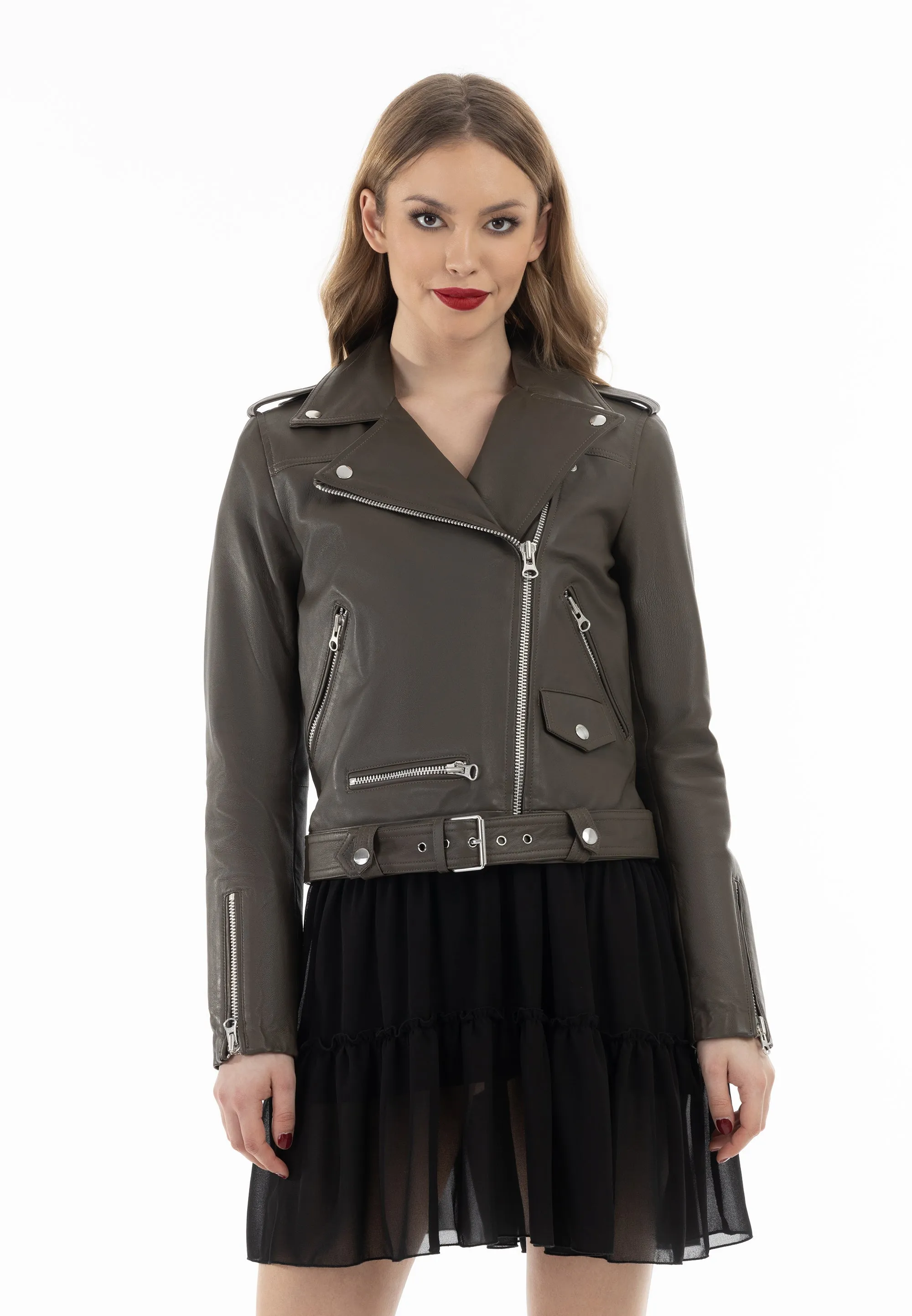 faina Women's Leather Jacket