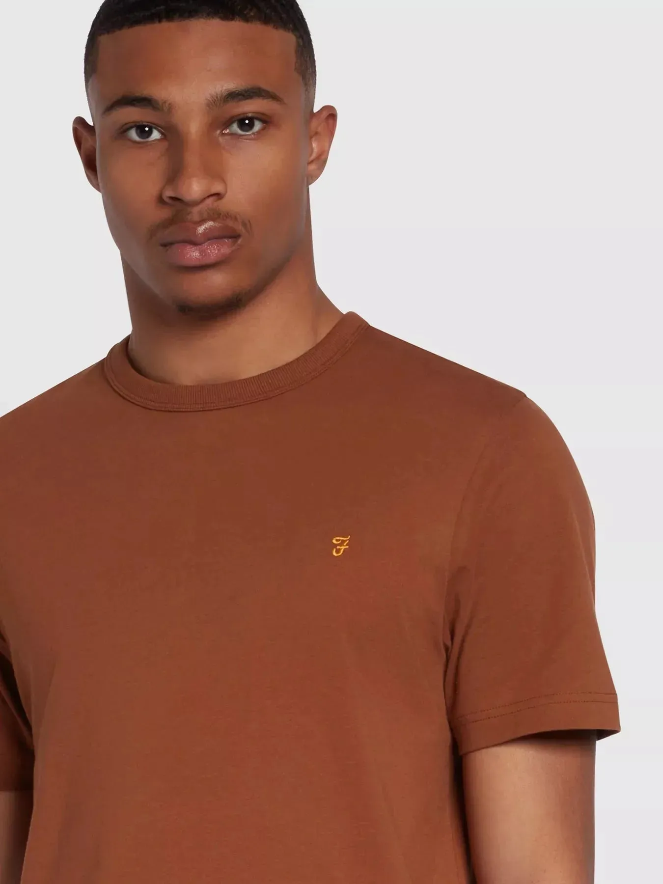 Farah Danny T-Shirt In Golden Brown