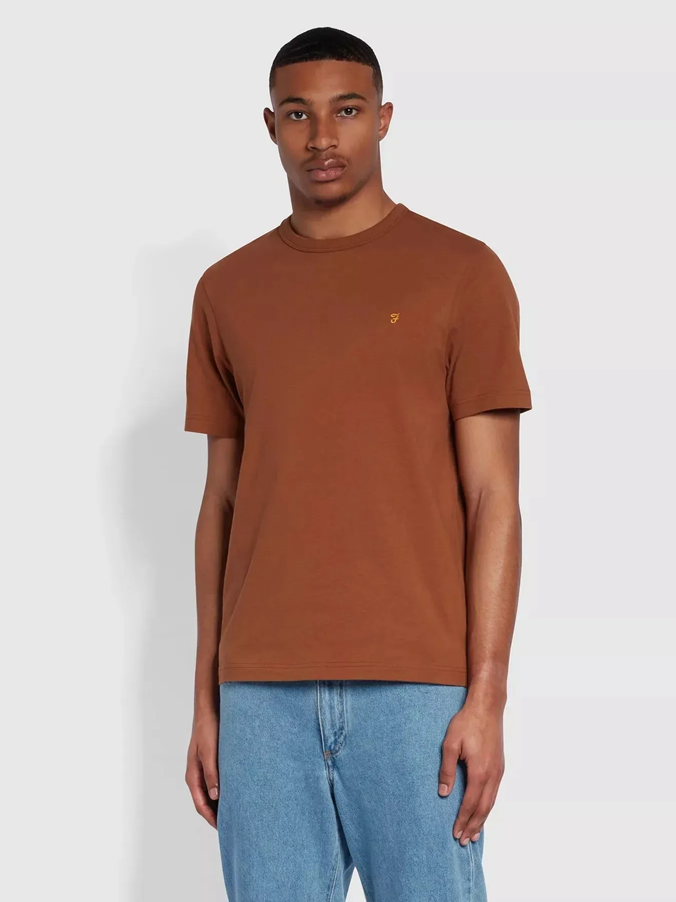 Farah Danny T-Shirt In Golden Brown