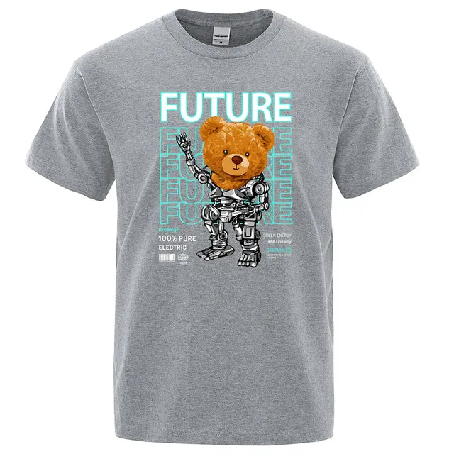 Fashion Pure Electric In Future Teddy Bear T Shirts