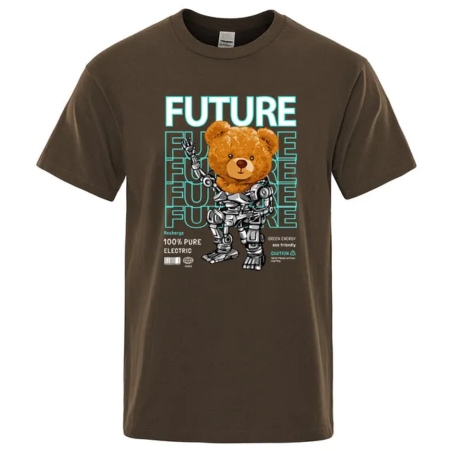 Fashion Pure Electric In Future Teddy Bear T Shirts