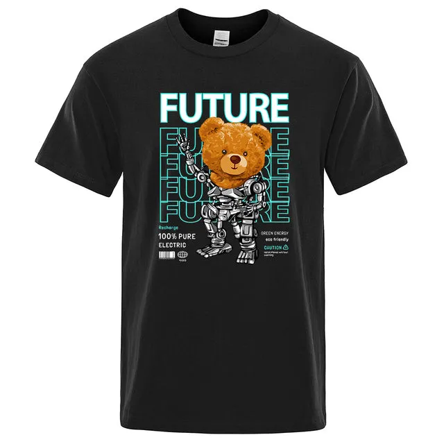 Fashion Pure Electric In Future Teddy Bear T Shirts