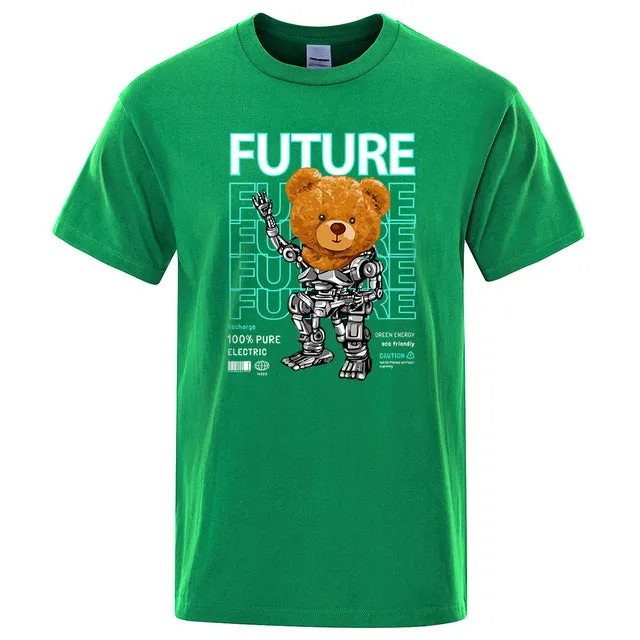 Fashion Pure Electric In Future Teddy Bear T Shirts