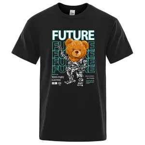 Fashion Pure Electric In Future Teddy Bear T Shirts