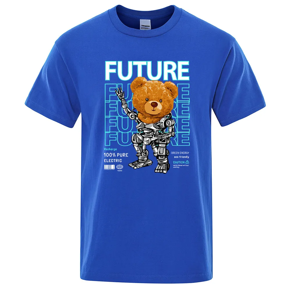 Fashion Pure Electric In Future Teddy Bear T Shirts