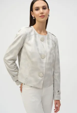 Faux Suede Boxy Jacket