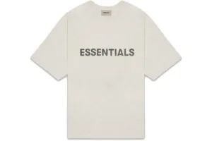 Fear of God Essentials Boxy Tee Appliqué Oatmeal