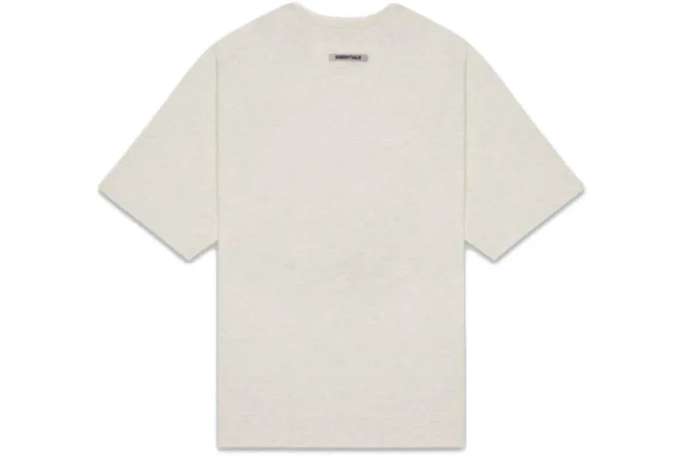 Fear of God Essentials Boxy Tee Appliqué Oatmeal