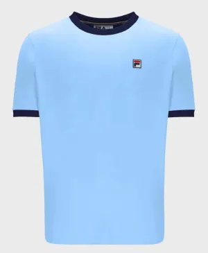 Fila Marconi Essential Ringer T-Shirt In Blue Bell