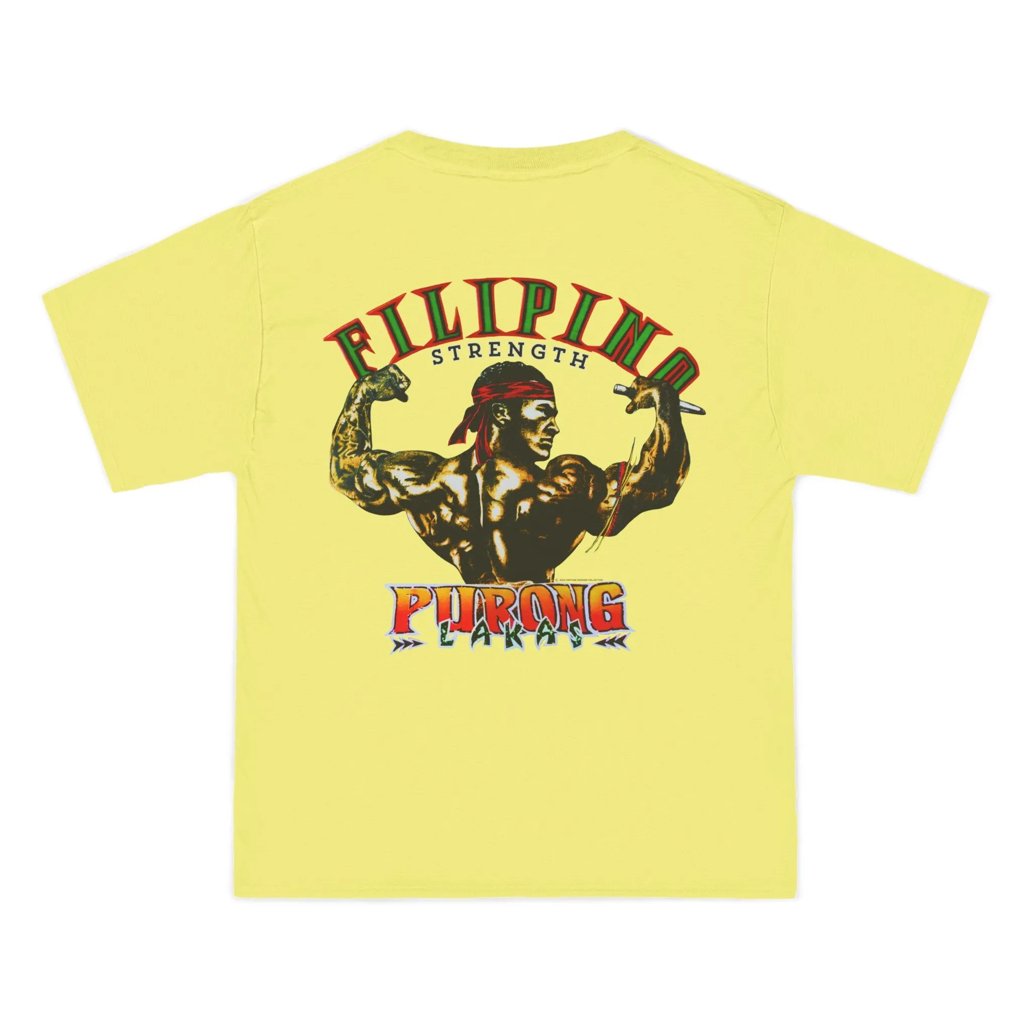 Filipino Strength Purong Lakas Vintage Design 90s New Print Beefy-T®  Short-Sleeve T-Shirt