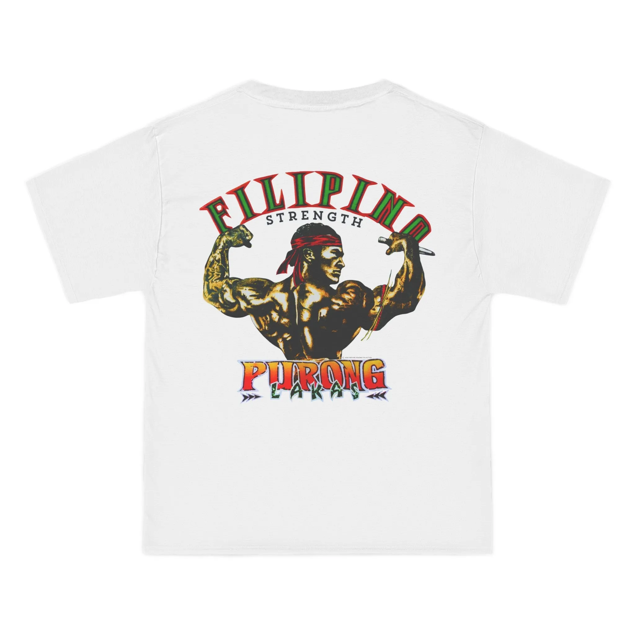 Filipino Strength Purong Lakas Vintage Design 90s New Print Beefy-T®  Short-Sleeve T-Shirt