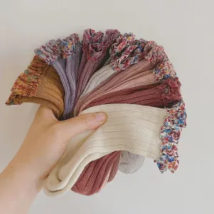 Floral Lace Ruffle Socks