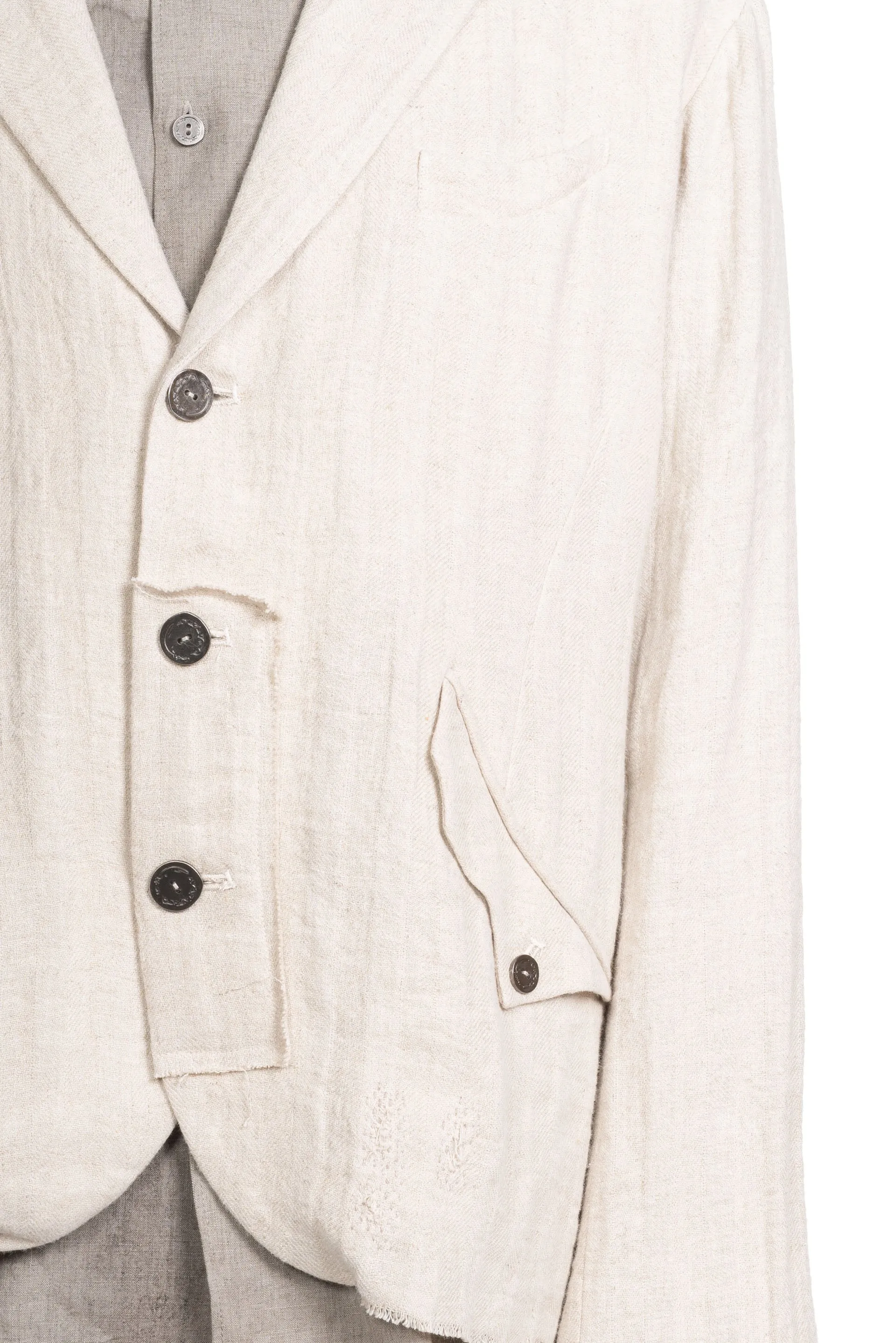 FM 0222 Blazer Frayed Beige