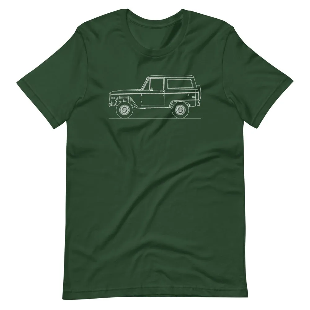 Ford Bronco Uncut 1st Gen Silhouette T-shirt