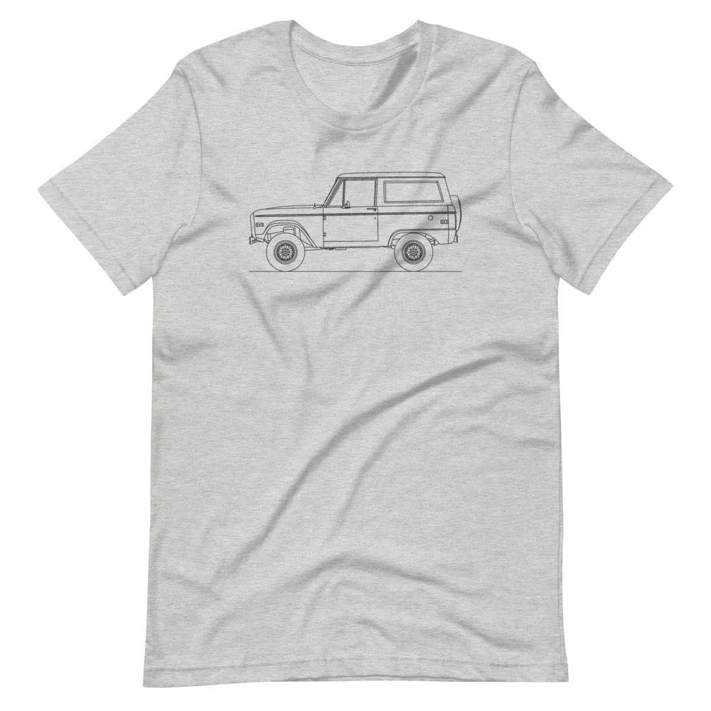 Ford Bronco Uncut 1st Gen Silhouette T-shirt