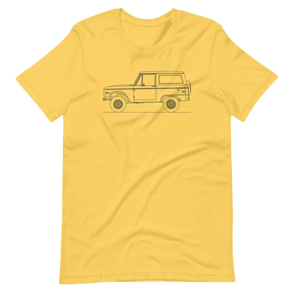 Ford Bronco Uncut 1st Gen Silhouette T-shirt