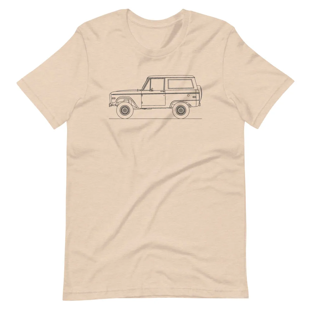 Ford Bronco Uncut 1st Gen Silhouette T-shirt