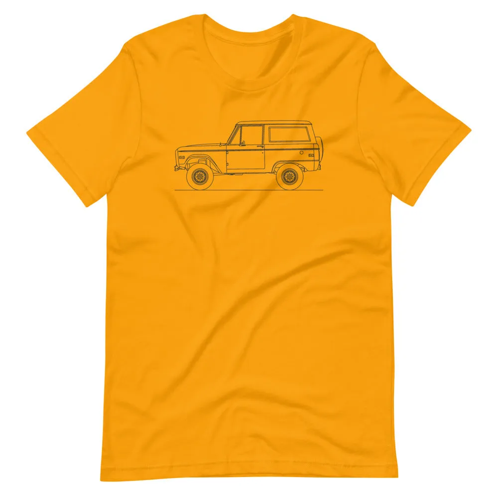 Ford Bronco Uncut 1st Gen Silhouette T-shirt