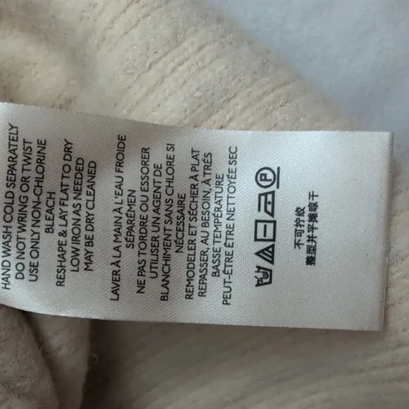 Free People Oversized XS Crew Neck Cozy Cream Sweater Super Soft and Warm