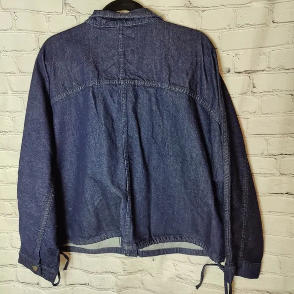 Free People We The Free Casey Oversized Boxy Denim Jacket NEW Size Medium