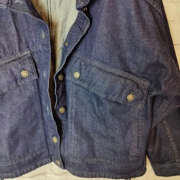 Free People We The Free Casey Oversized Boxy Denim Jacket NEW Size Medium