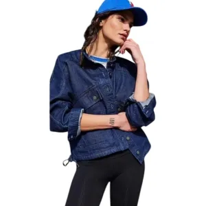 Free People We The Free Casey Oversized Boxy Denim Jacket NEW Size Medium