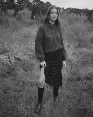 Frisson | Lace Sweater Black