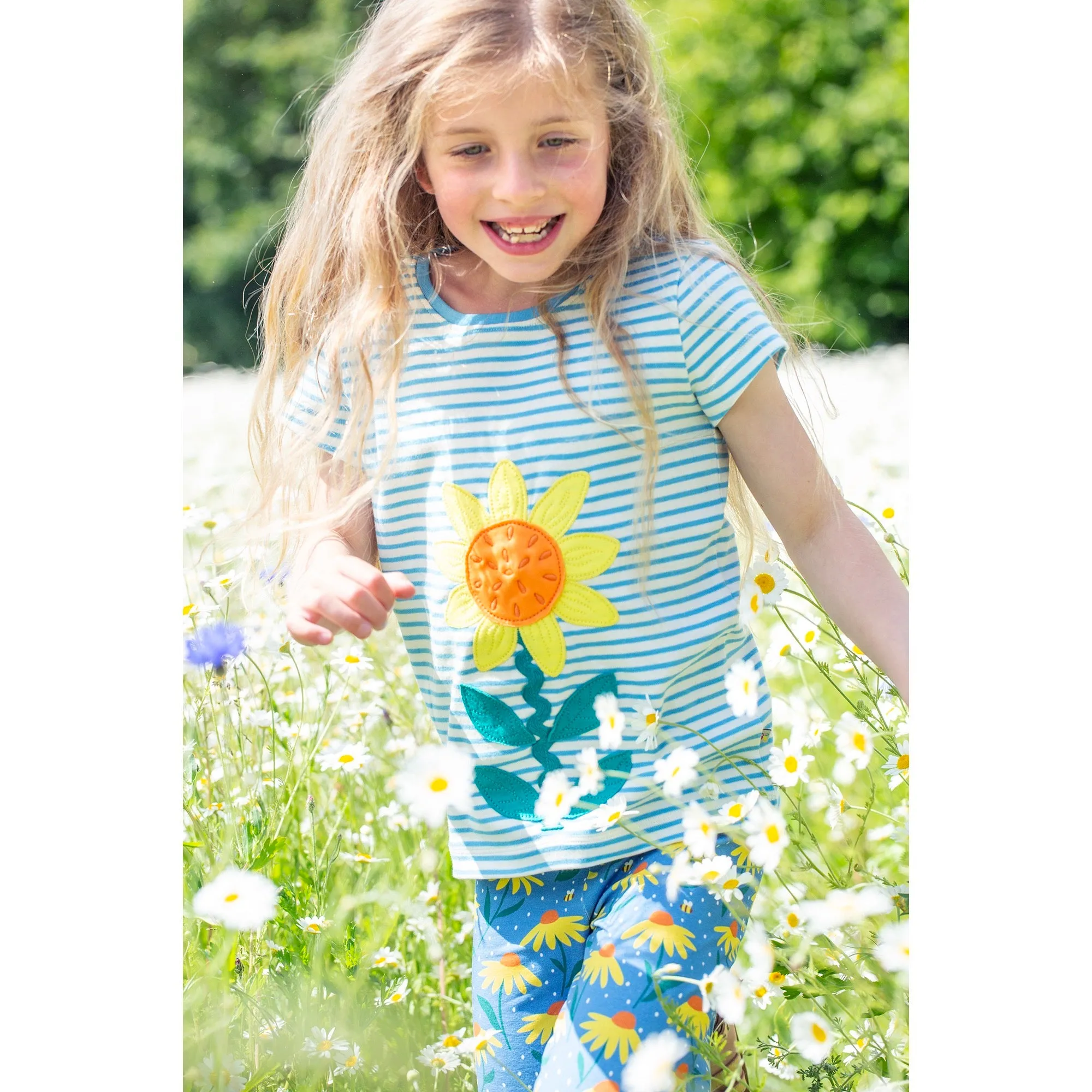 Frugi Libby Leggings Lk3z4 Echinacea