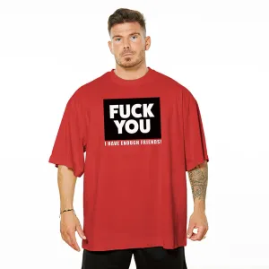 Fuck You Oversize Tee - Red