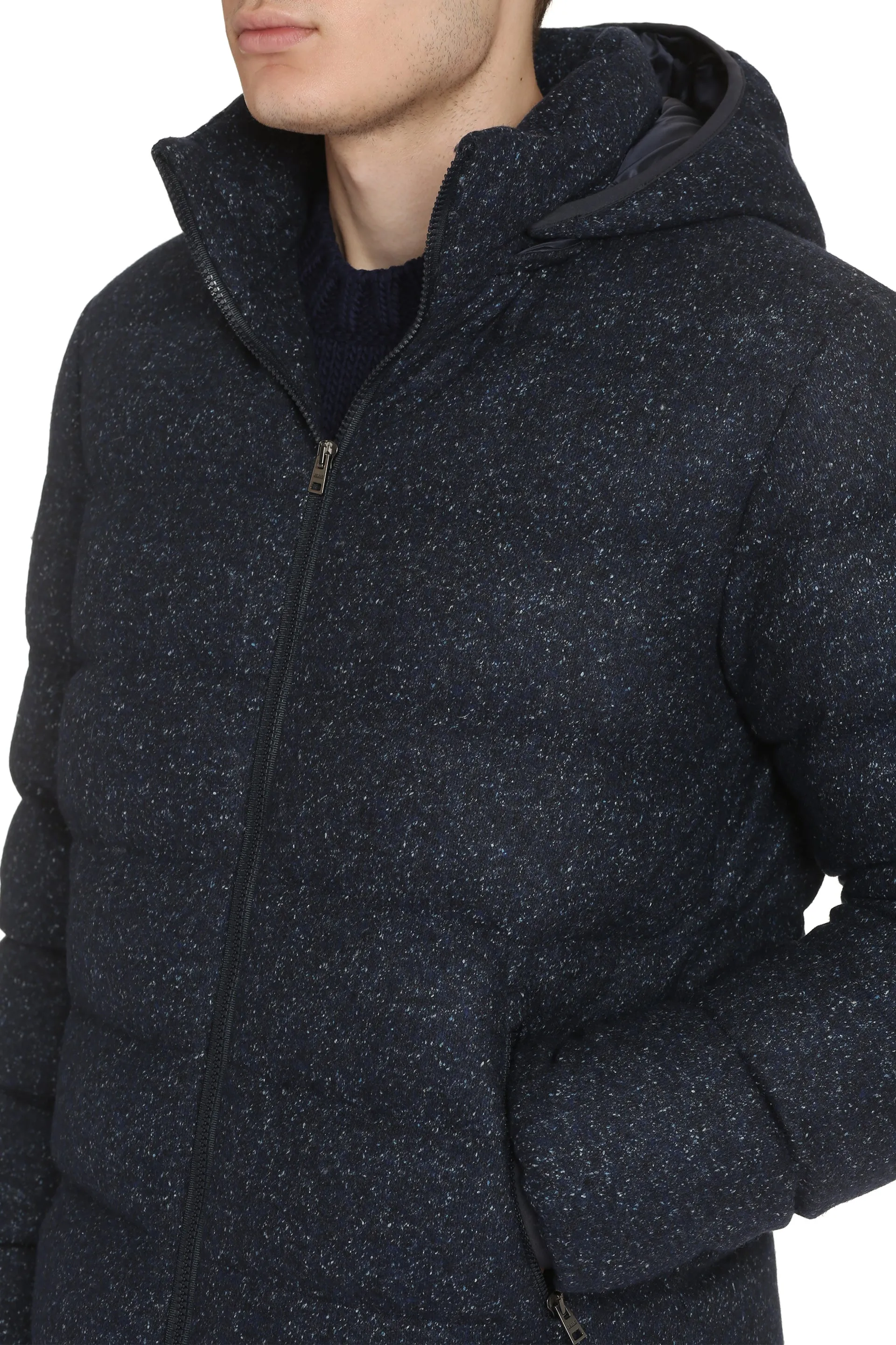 Full zip down jacket