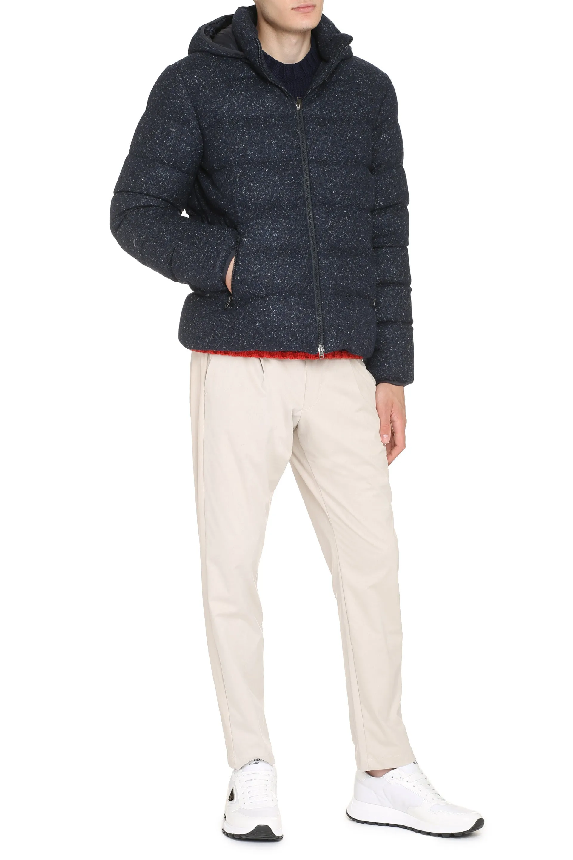 Full zip down jacket