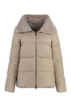 Full zip down jacket
