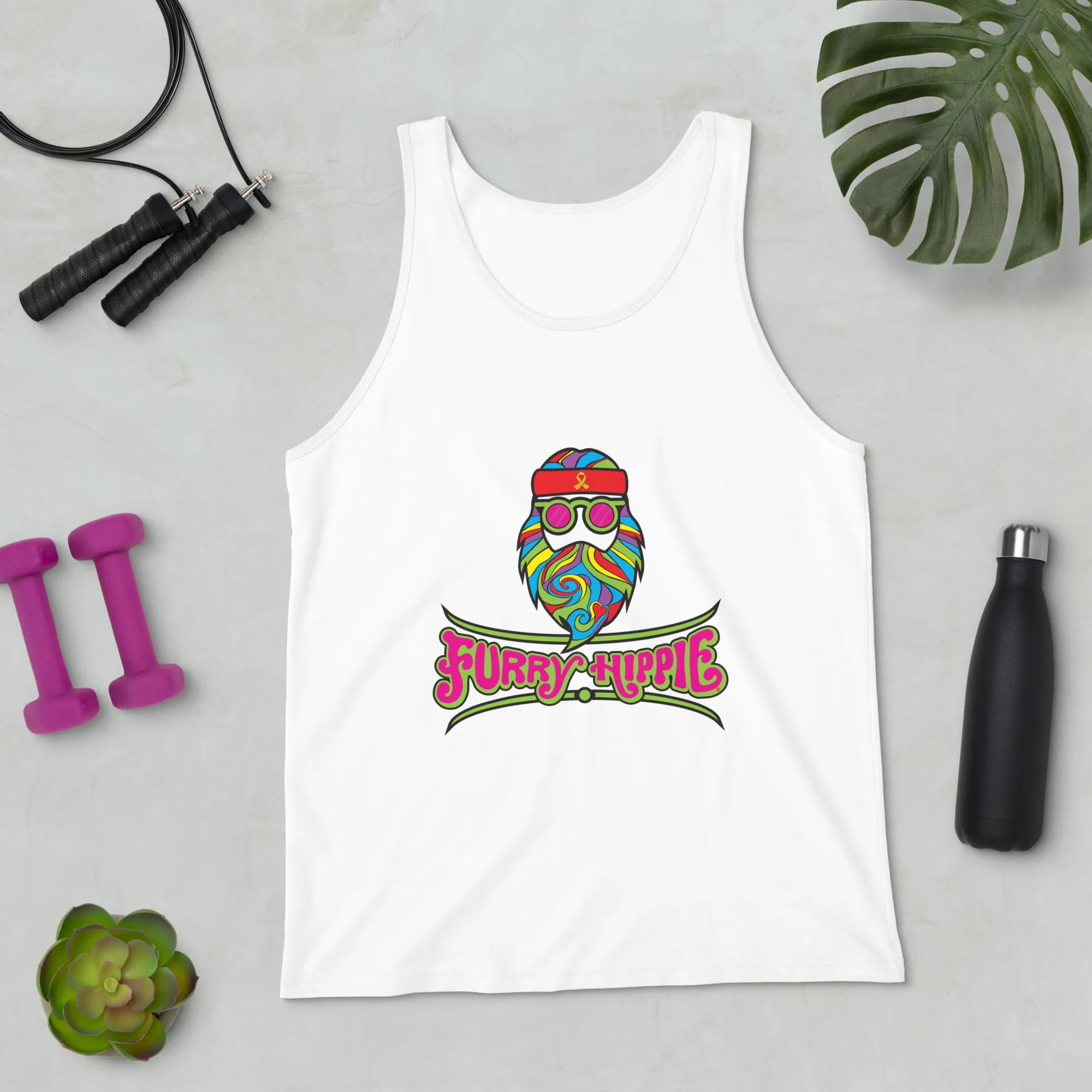 Furry Hippie Unisex Tank Top