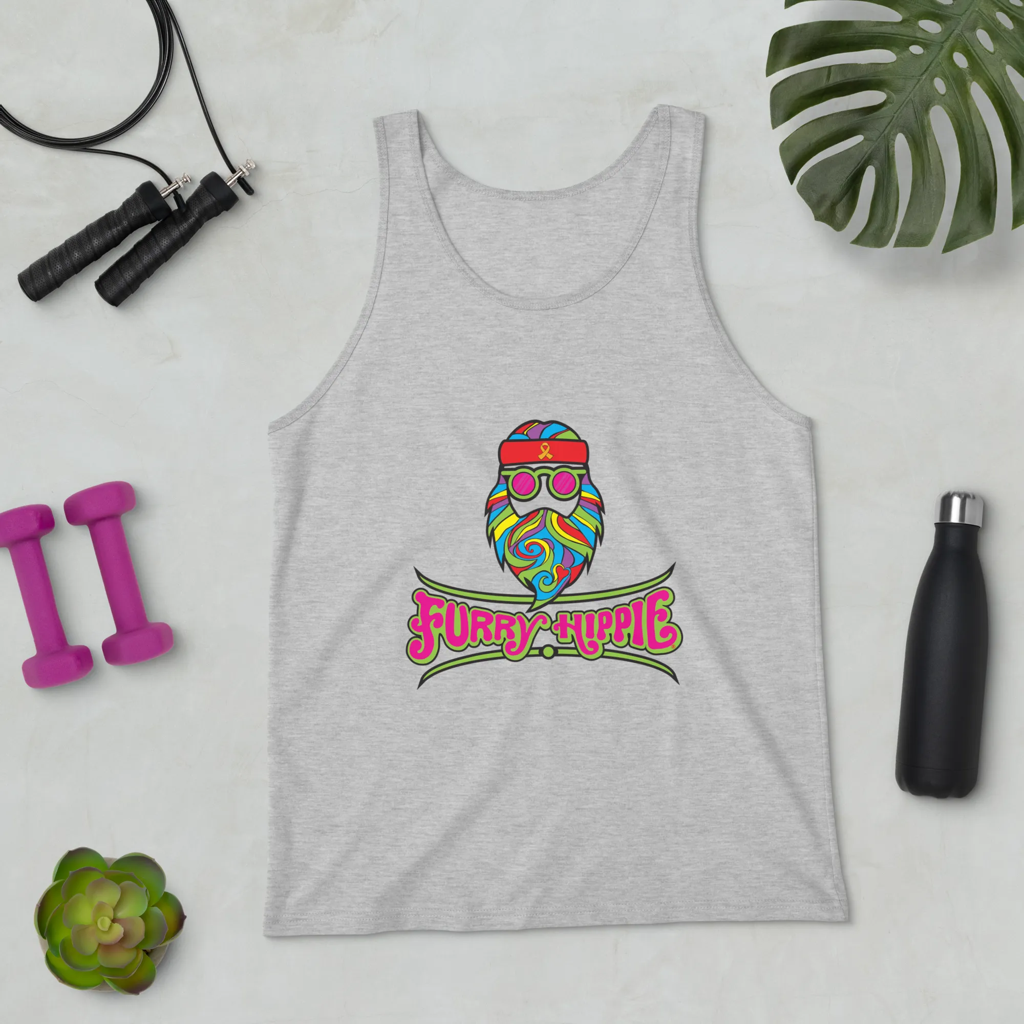 Furry Hippie Unisex Tank Top