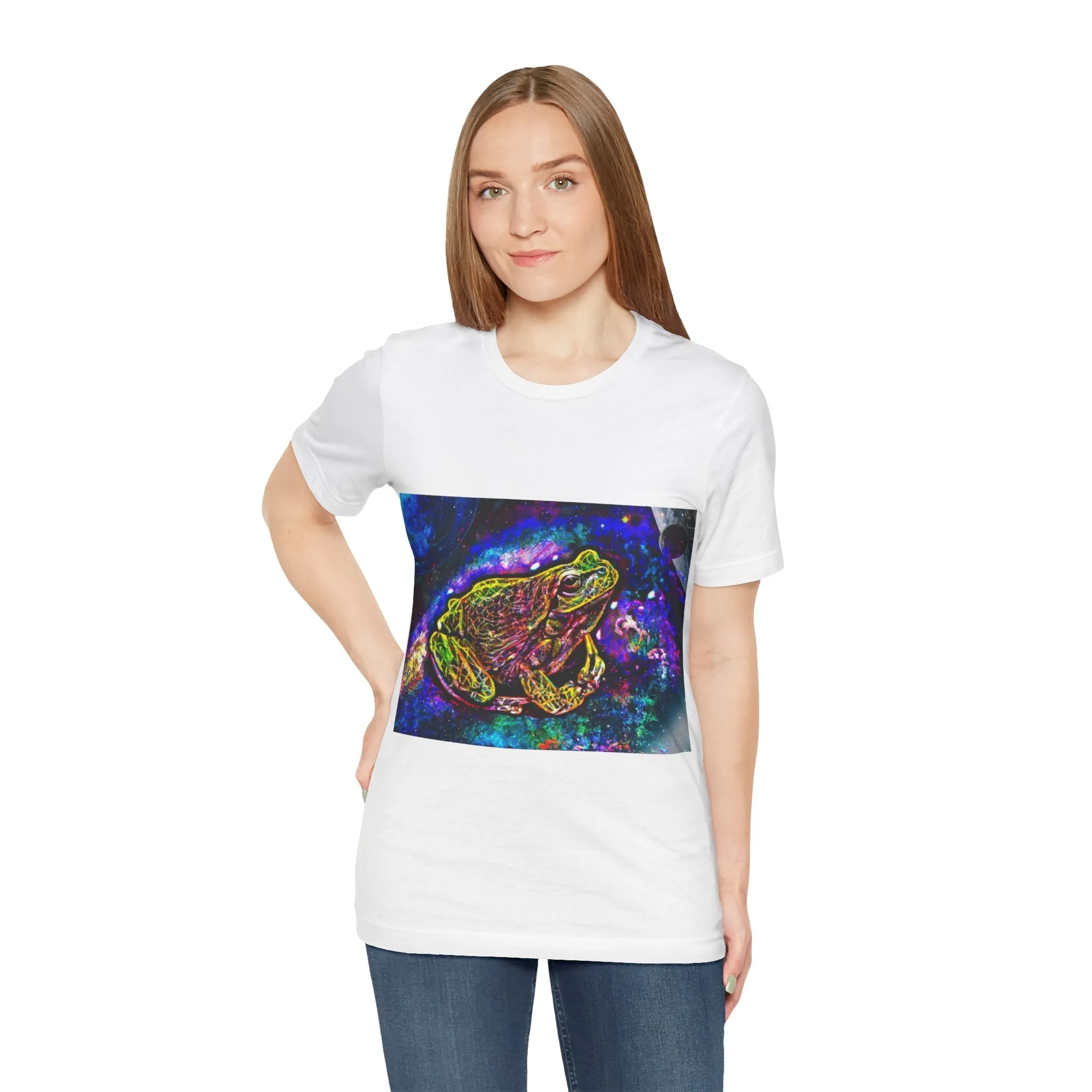 Galaxy Frog Unisex Jersey Short Sleeve Tee
