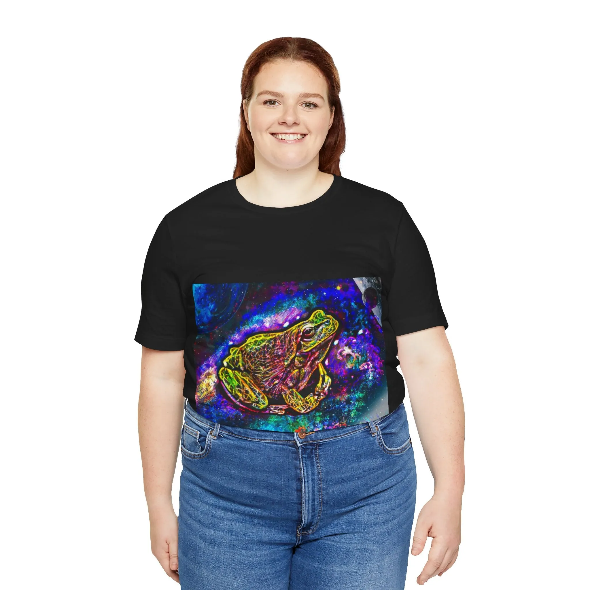 Galaxy Frog Unisex Jersey Short Sleeve Tee