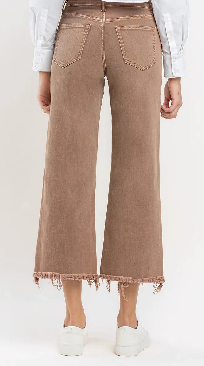 Garden Valley Crop Wide Leg Jeans