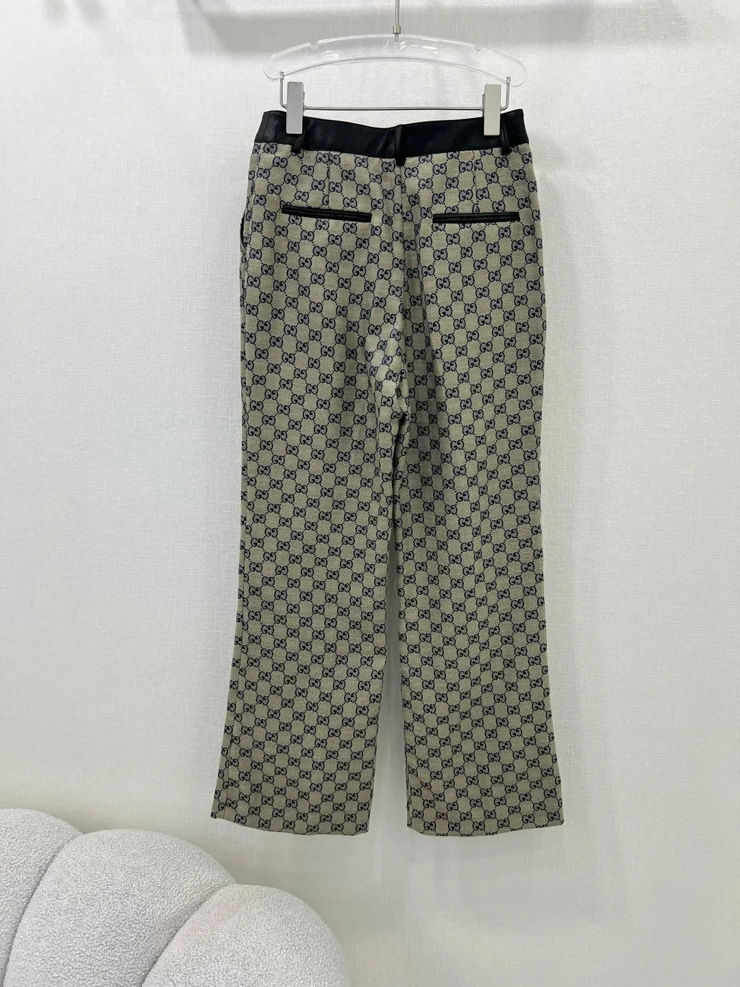 GC 25 new contrast leather pants