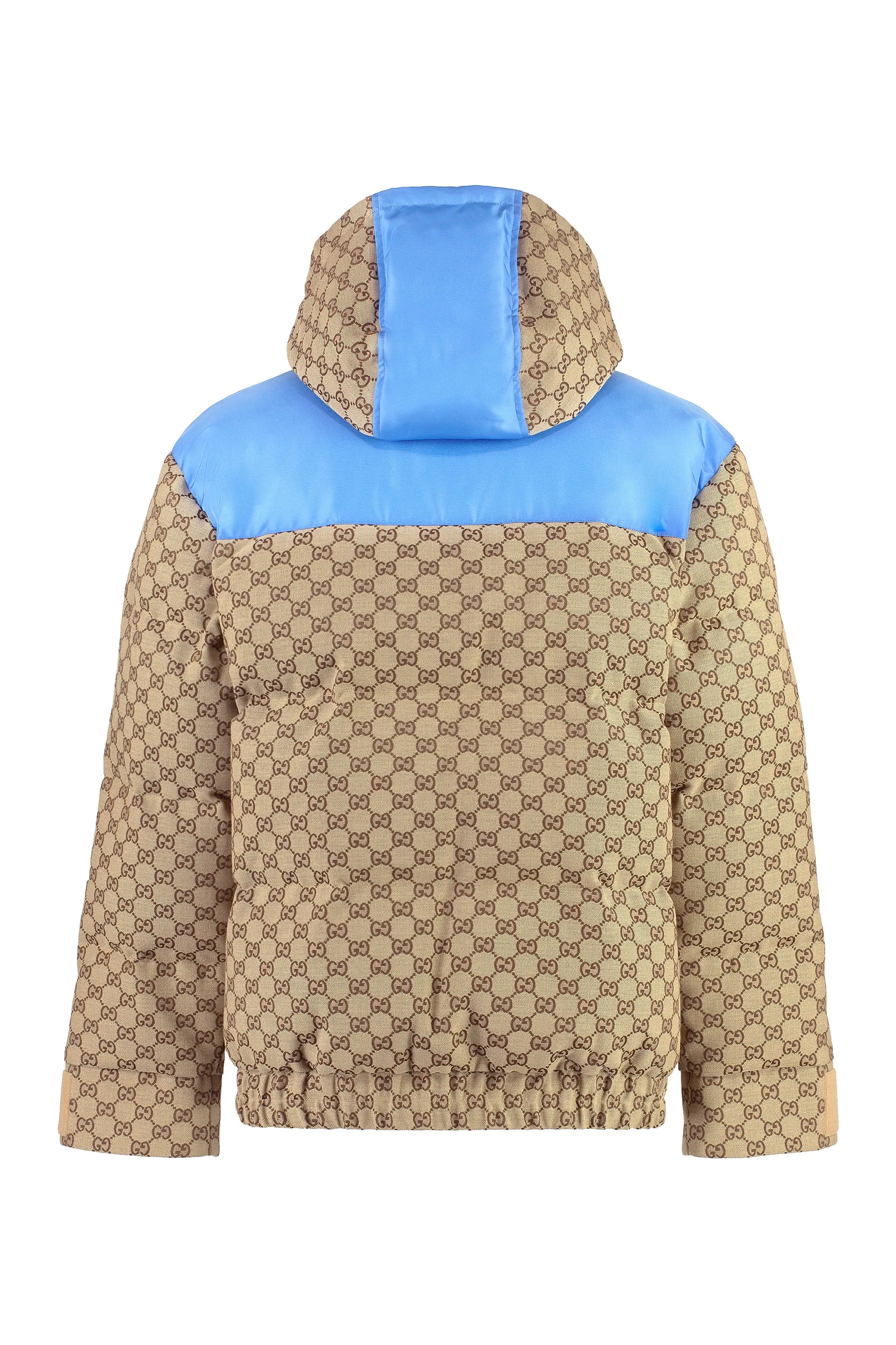 GG fabric down jacket