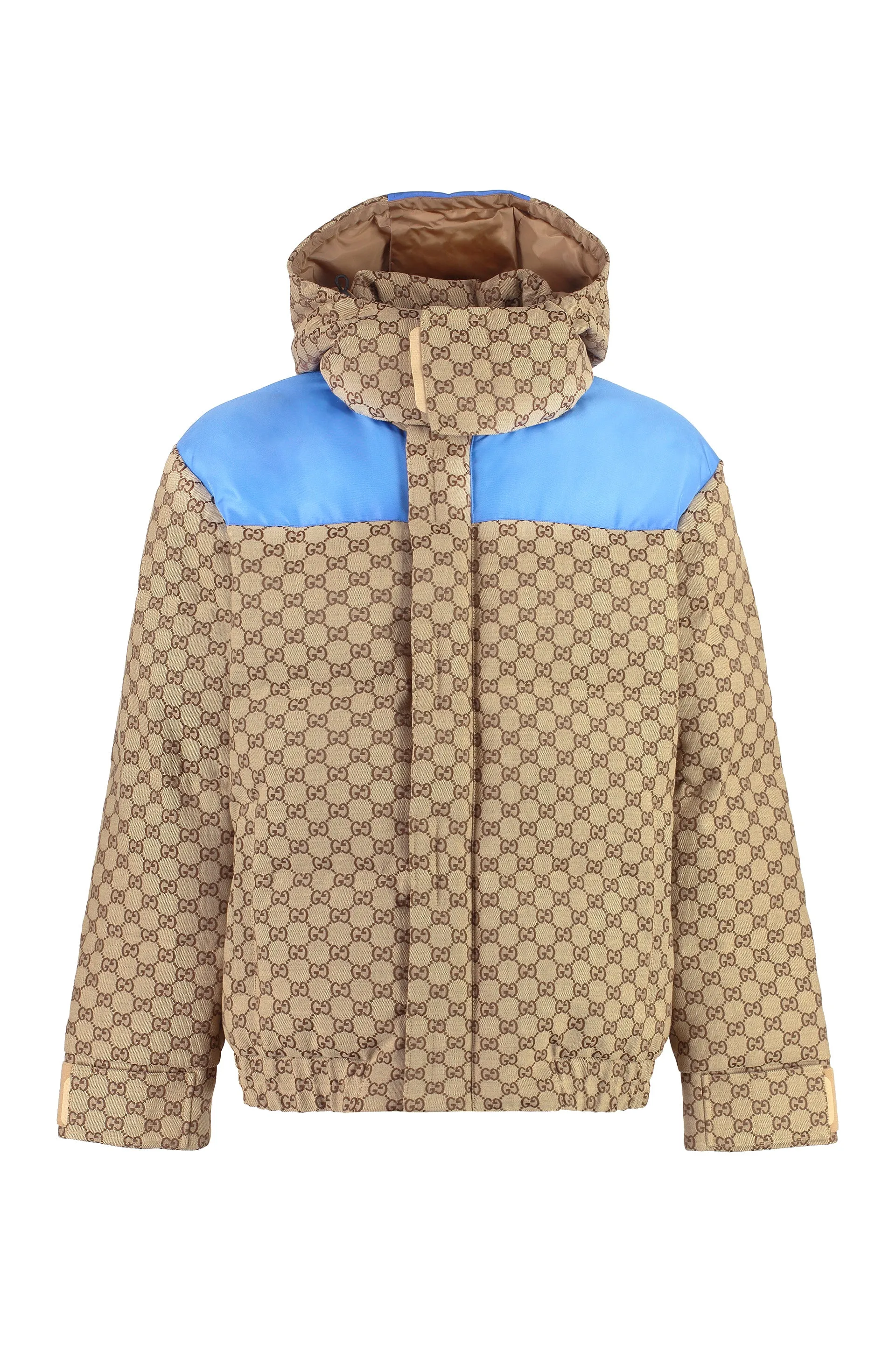 GG fabric down jacket