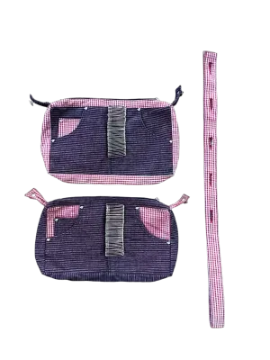 GINGHAM HEAVY METAL BAG SET