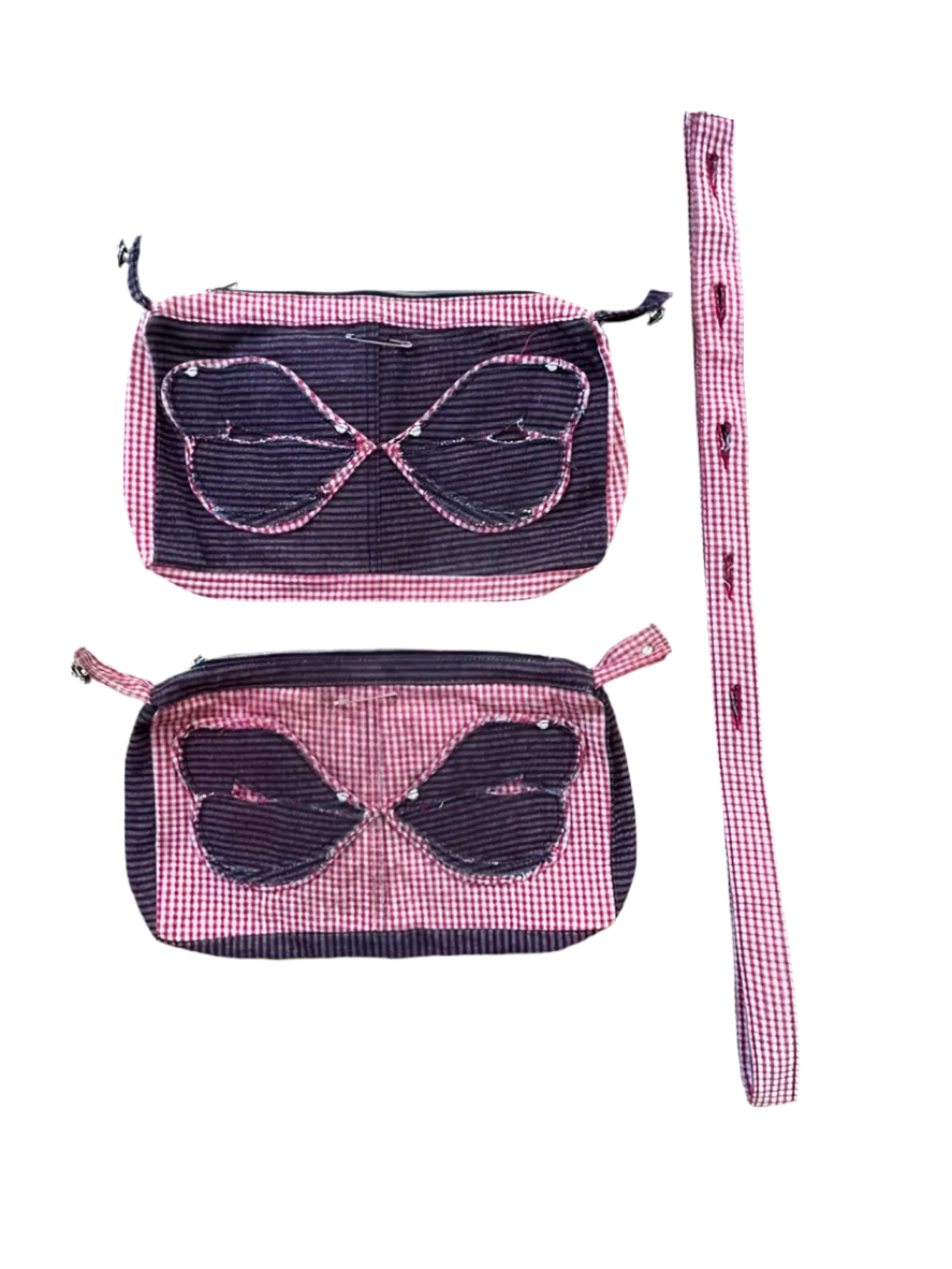 GINGHAM HEAVY METAL BAG SET