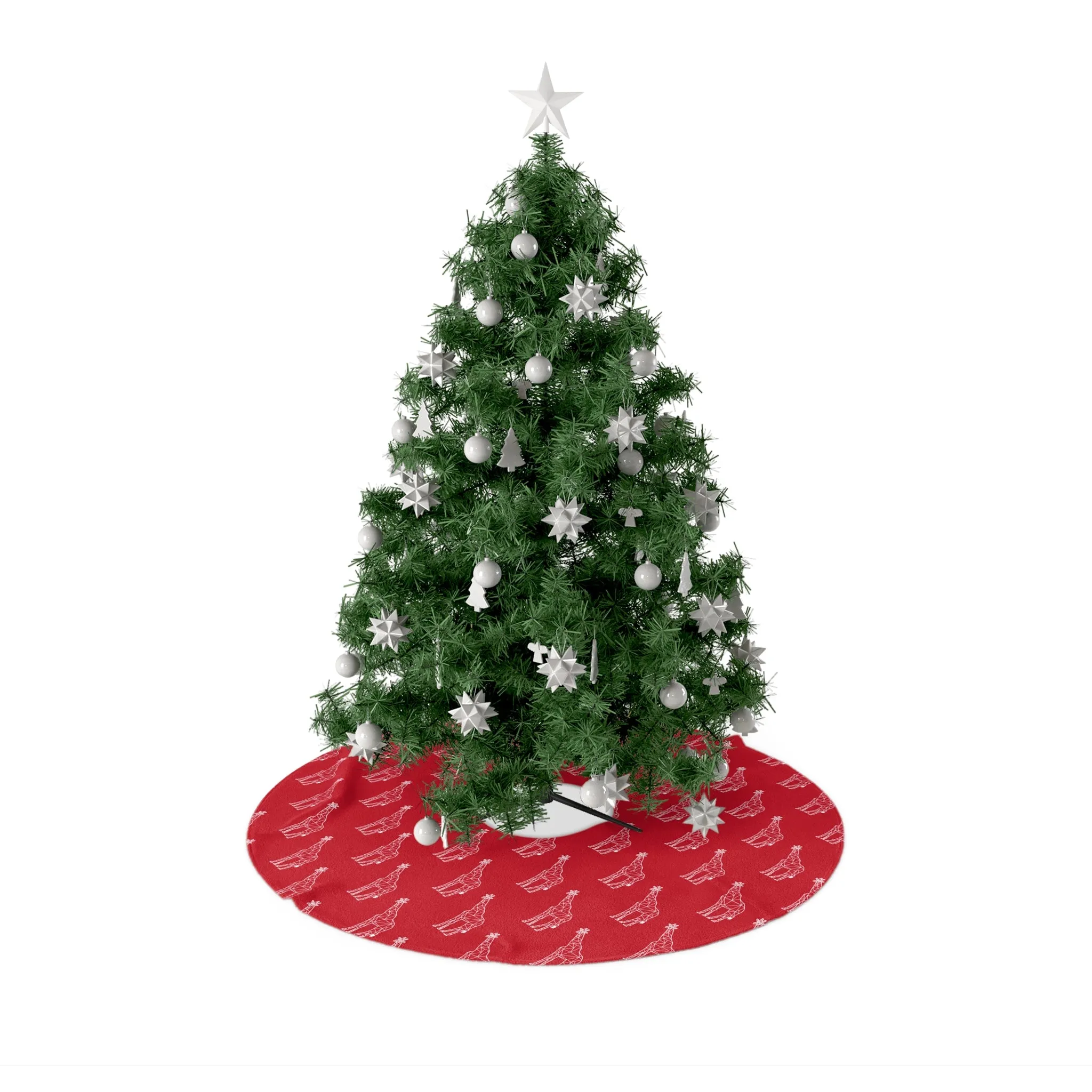 Giraffe Origami Christmas Tree Skirts