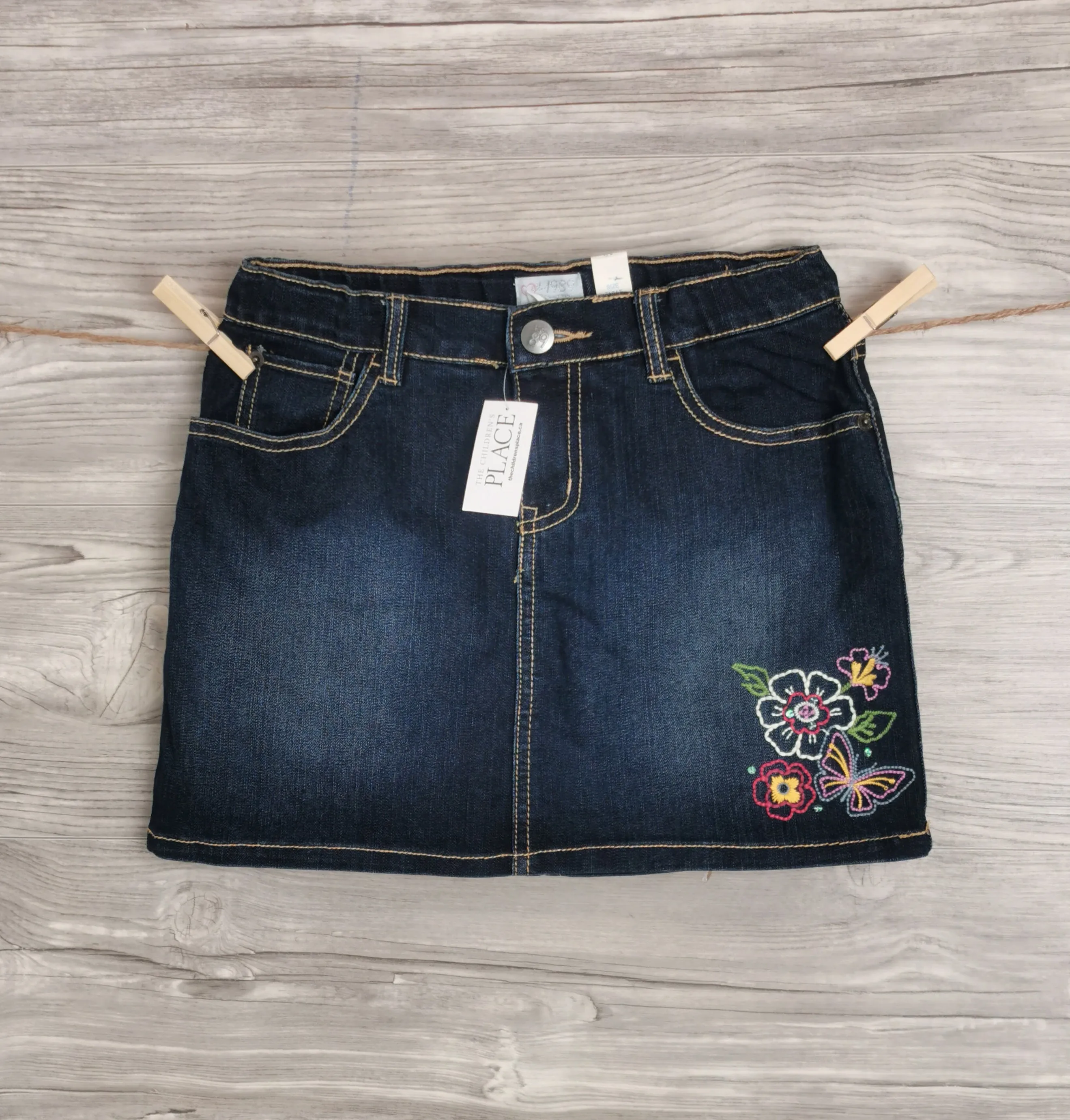 GIRL SIZE 12 YEARS - CHILDREN'S PLACE, Soft Jean Skort NWT B8