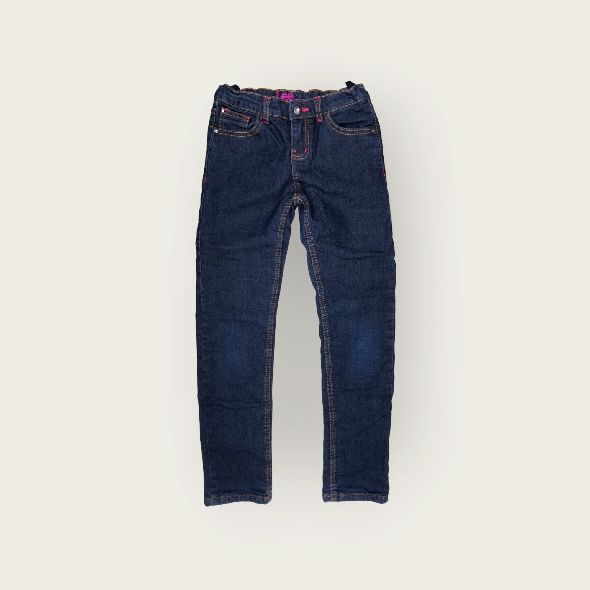 GIRL SIZE 8 YEARS - LEE Jeans, Cotton Lined Straight Jeans EUC B42