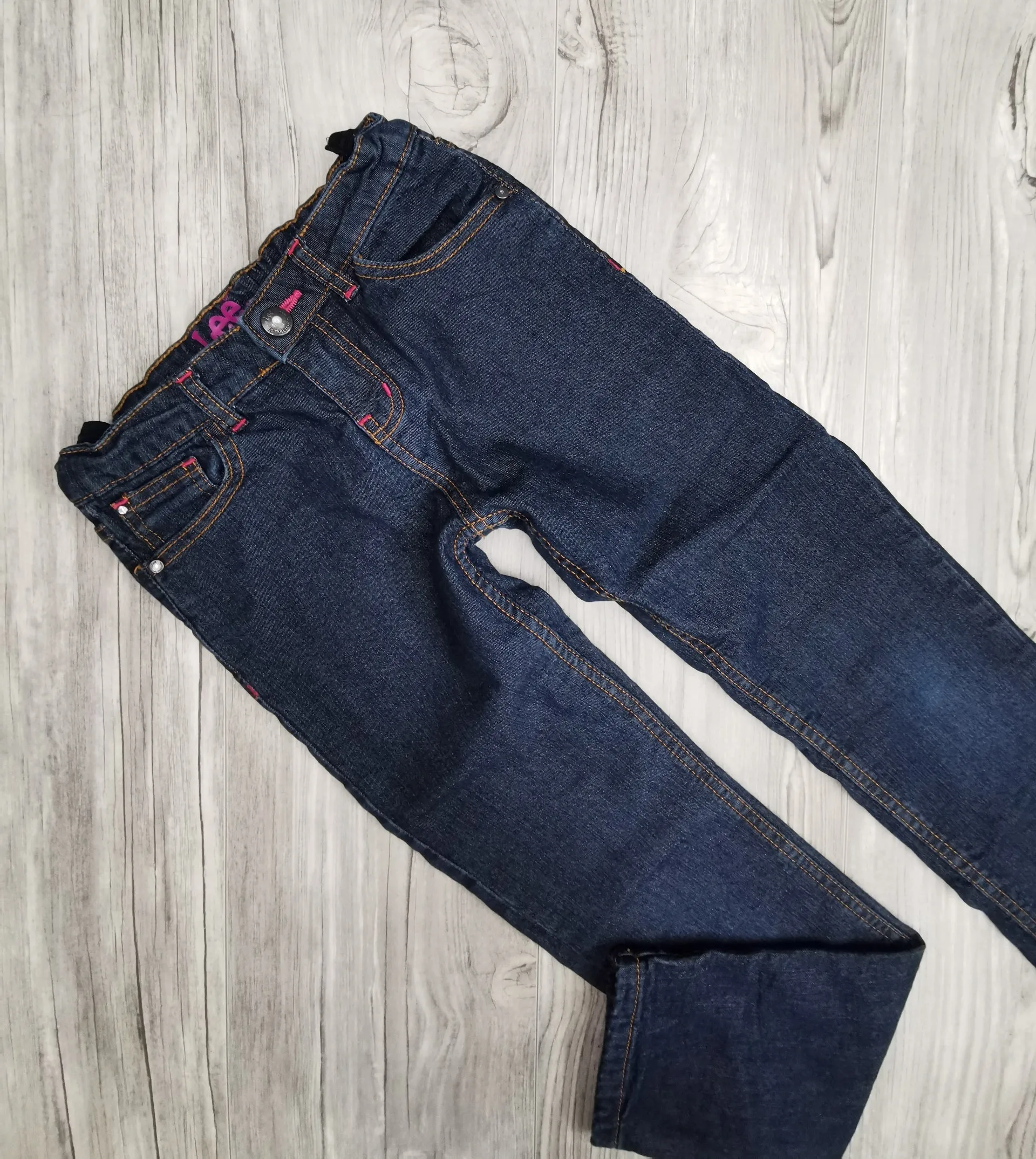 GIRL SIZE 8 YEARS - LEE Jeans, Cotton Lined Straight Jeans EUC B42