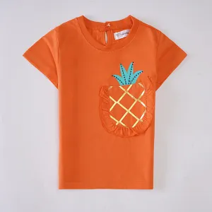 Girls H/S t shirt (Pineapple)