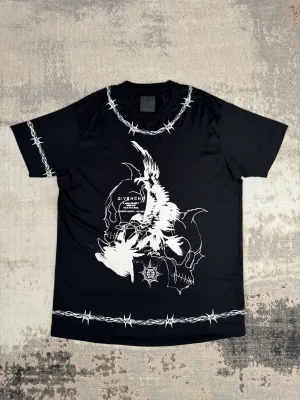 Givenchy Oversized Gothic Print T-Shirt - Black (Unused)