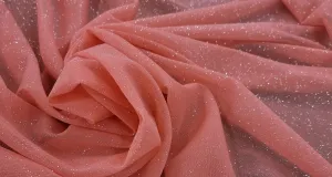 Glitter Knit Chiffon Sunset